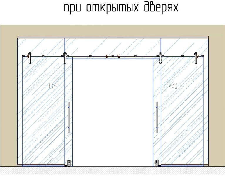 00-16 Система ВЕКТОР в проем 2 двери